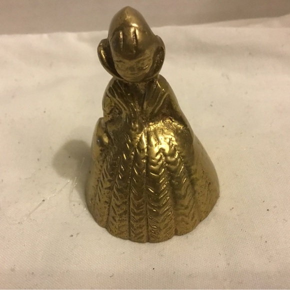 Charming vintage brass Victorian lady service desk bell- collectible item - Picture 2 of 6